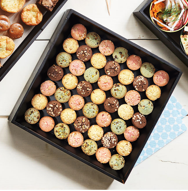 Mini financiers assortis