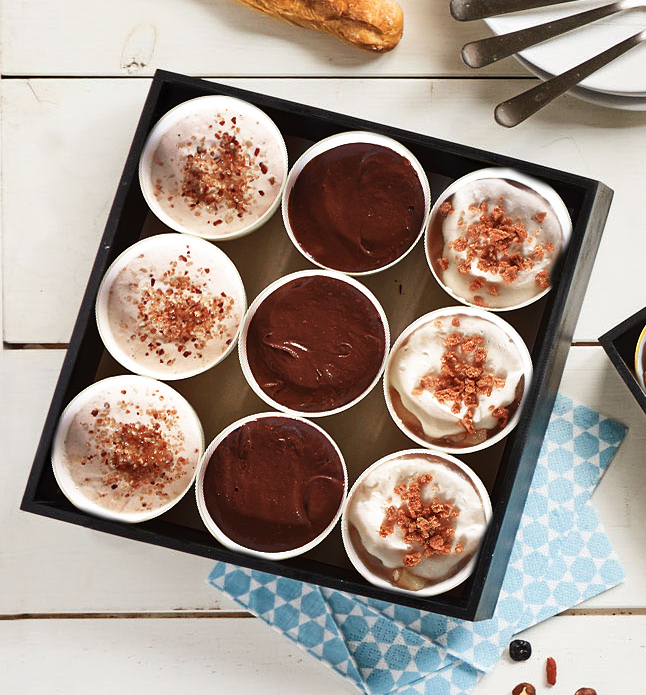 Trio de desserts gourmands
