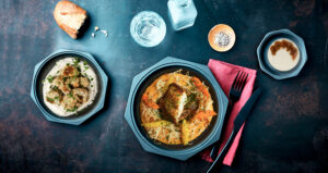 Dos de lieu laqué au soja, mousseline de carottes