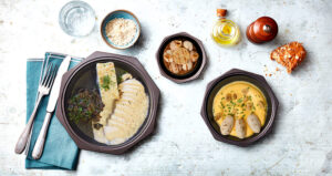 Filet de poulet à la normande, gratin dauphinois