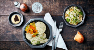 Cabillaud en filet, sauce tartare, poêlée de saison (Sans gluten)